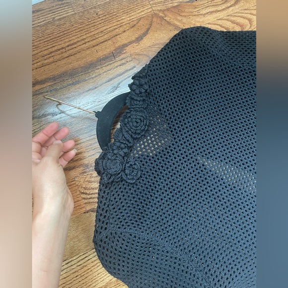 Red Valentino Black knitted mesh Cardigan size XS - Picture 10 of 17